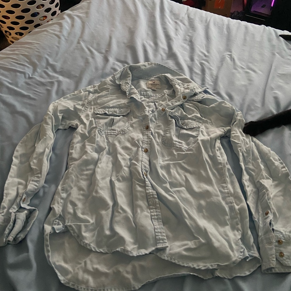 Light Blue Button-Up Shirt